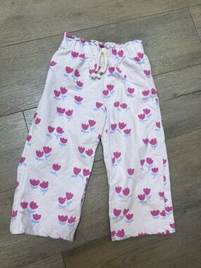 Zara Pink Floral Cotton Pajama Pants